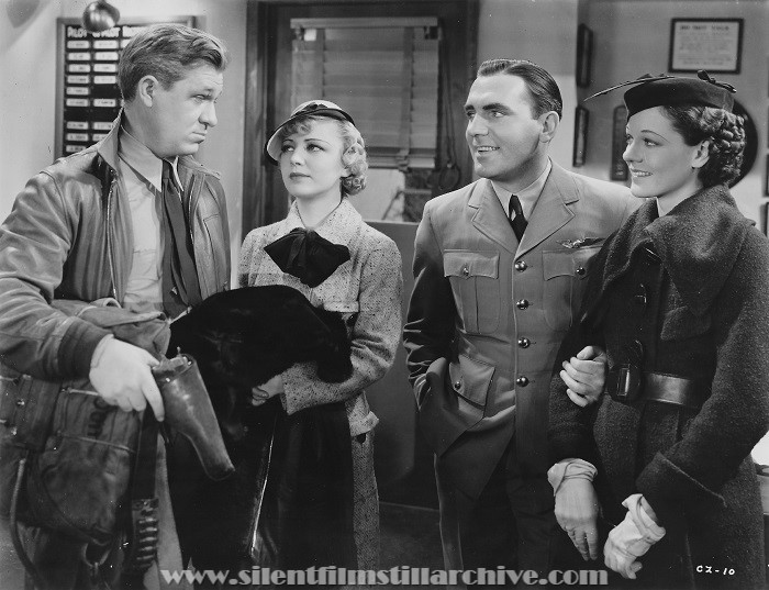 Stuart Erwin, Isabel Jewell, Pat O'Brien, and Martha Tibbetts in CEILING ZERO (1936)
