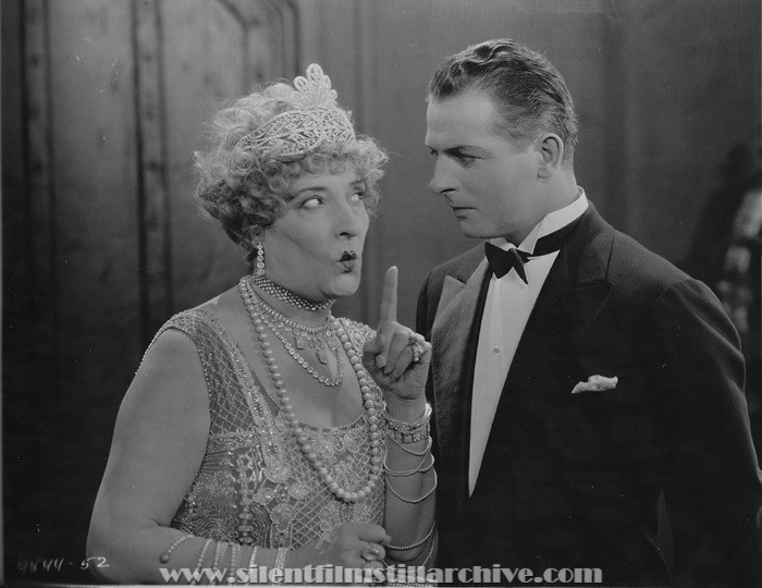Emily Fitzroy and Reginald Denny in THE CHEERFUL FRAUD (1926)