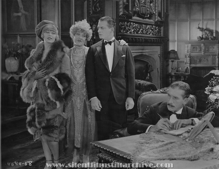 Gertrude Astor, Emily Fitzroy, Reginald Denny, and Charles Gerrard in THE CHEERFUL FRAUD (1926)
