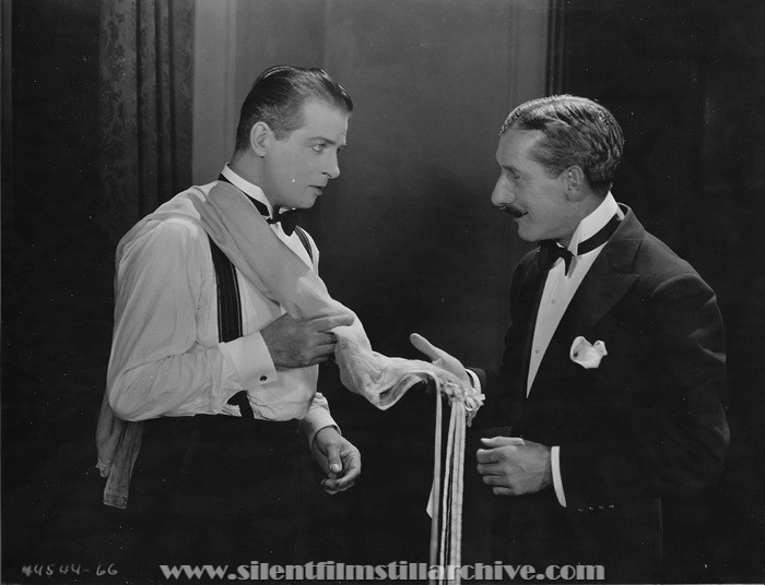 Reginald Denny and Charles Gerrard in THE CHEERFUL FRAUD (1926)
