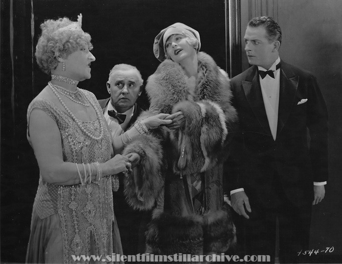 Emily Fitzroy, Otis Harlan, Gertrude Astor and Reginald Denny in THE CHEERFUL FRAUD (1926)