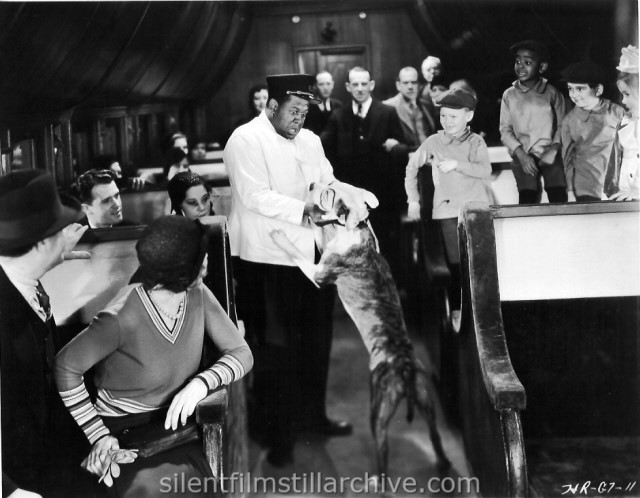 Pete the Dog, John Williams, Bobby "Wheezer" Hutchins, Matthew "Stymie" Beard, Kendall "Breezy Brisbane" McComas, and Dorothy DeBorba in CHOO CHOO! (1932), an Our Gang comedy