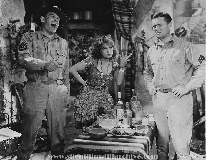 Victor McLaglen, Lili Damita, and Edmund Lowe in THE COCK-EYED WORLD (1929).