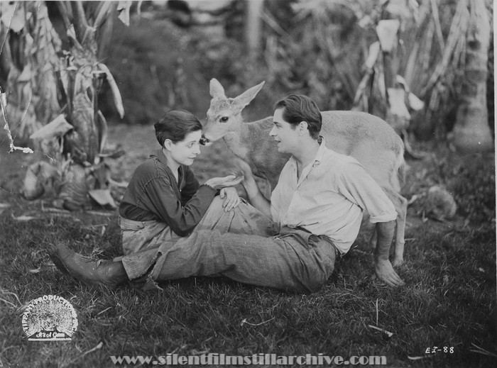 Charlotte Stevens and Pierre Gendron in THE ENCHANTED ISLAND (1927)