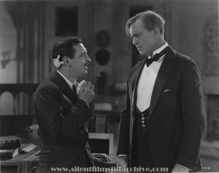 Raymond Griffith and Hobart Bosworth in THE ETERNAL THREE (1923)