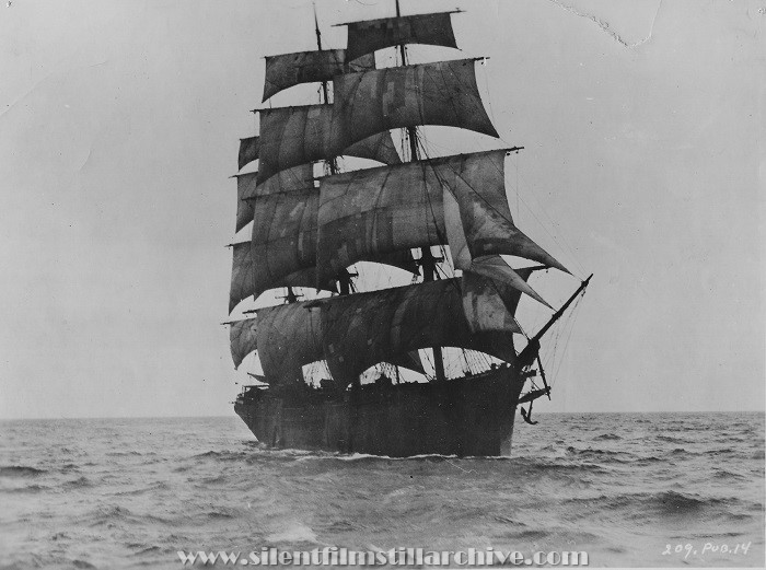 Sailing ship from EVE'S LEAVES (1926)