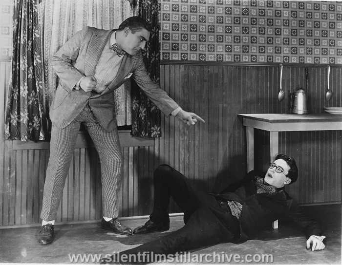 Charles Stevenson and Harold Lloyd in GRANDMA'S BOY (1922)