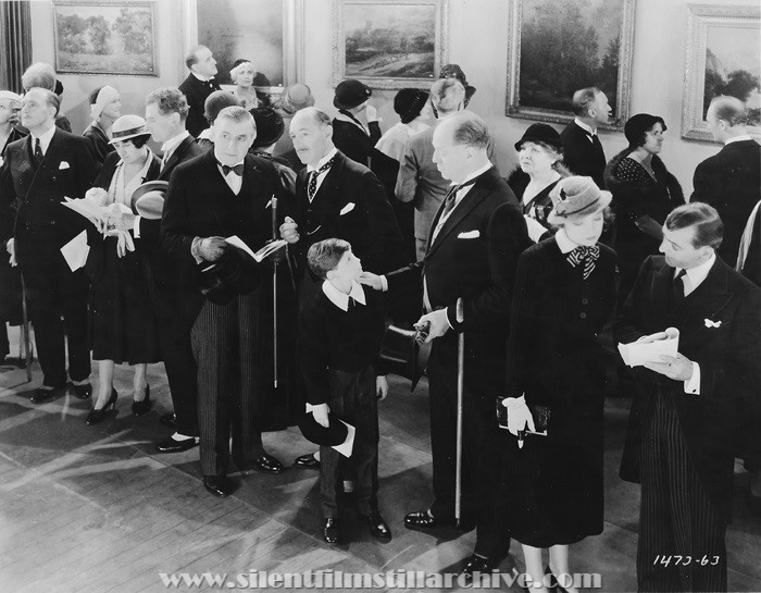 Lucy Beaumont, Charles Richman, Lumsden Hare, Montague Love, and Lillian Gish in HIS DOUBLE LIFE (1933).