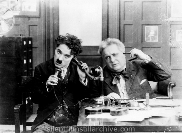 HIS NEW JOB (1915) with Charlie Chaplin and Robert Bolder