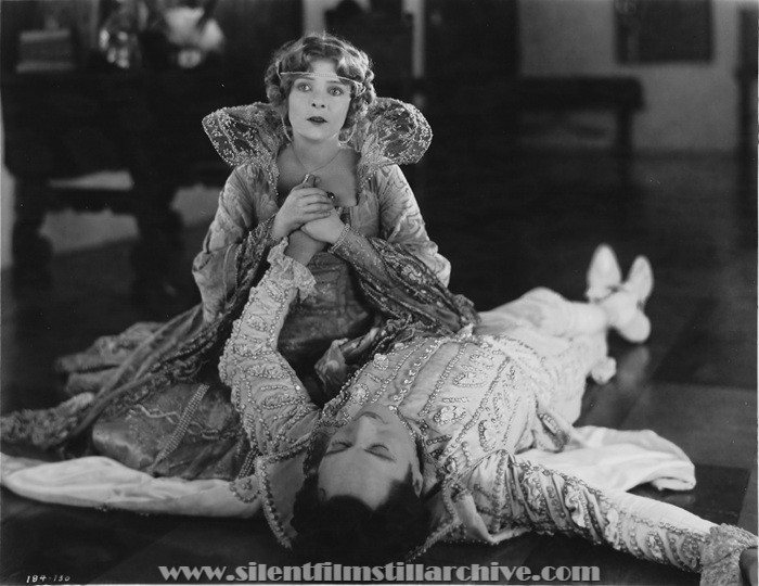 Blanche Sweet and Edmund Lowe in IN THE PALACE OF THE KING (1923)