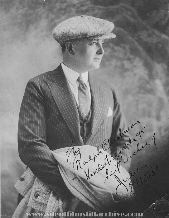 Julian Eltinge publicity portrait autographed to Ralph Bushman