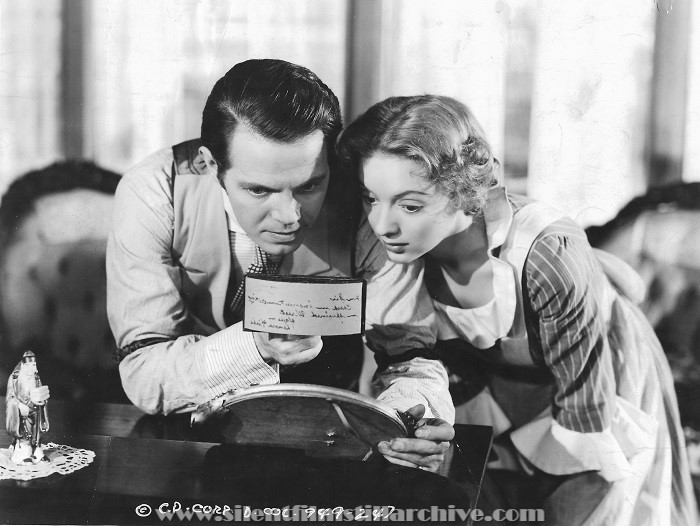 Louis Hayward and Evelyn Keyes in LADIES IN RETIREMENT (1941)