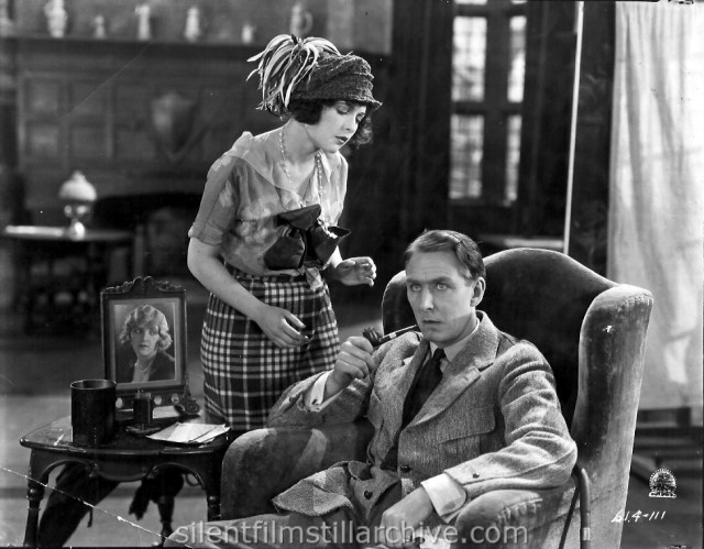 Jacqueline Logan and Percy Marmount in THE LIGHT THAT FAILED (1923)