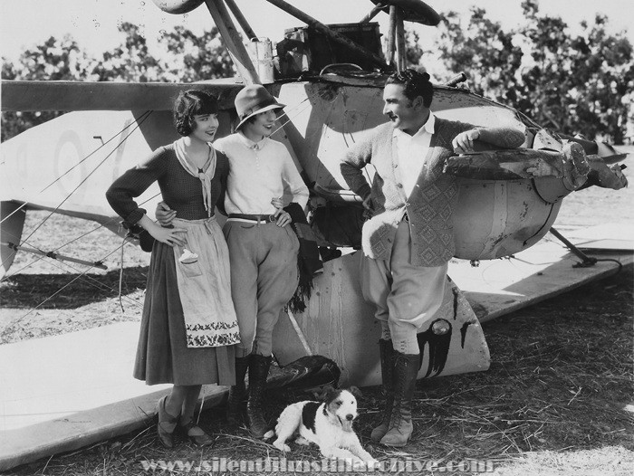 Colleen Moore, Diana Kane, and George Fitzmaurice filming LILAC TIME (1928)