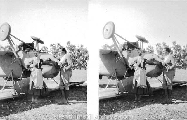 George Fitzmaurice directing Colleen Moore in LILAC TIME (1928).