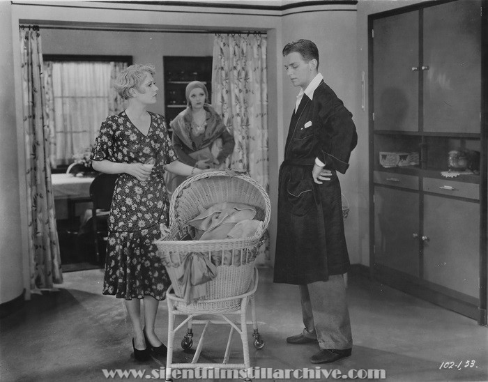 Anita Page, Sally Blane, and Douglas Fairbanks, Jr. in LITTLE ACCIDENT (1930)