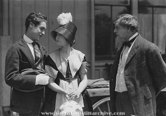 Elmer Clifton, Dorothy Gish, and George C. Pearce in THE LITTLE SCHOOL MA'AM (1916)