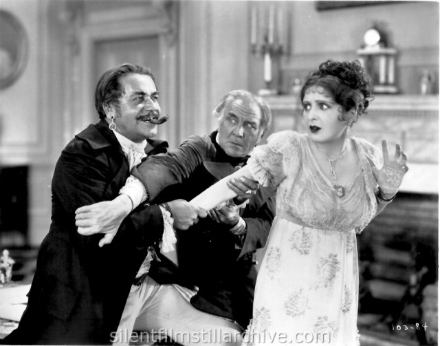 Noah Beery, Emile Chautard and Billie Dove in THE LOVE MART (1927)