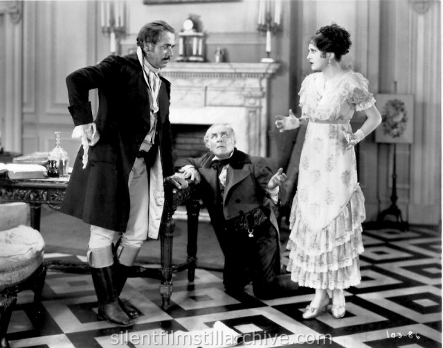 Noah Beery, Emile Chautard and Billie Dove in THE LOVE MART (1927)