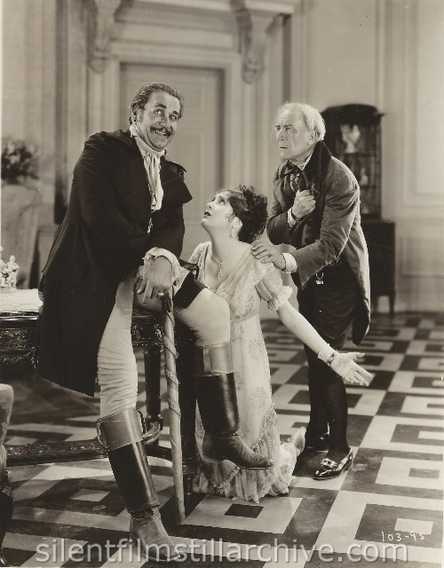 Noah Beery, Emile Chautard and Billie Dove in THE LOVE MART (1927)