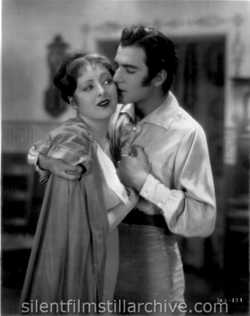 Billie Dove and Gilbert Roland in THE LOVE MART (1927)