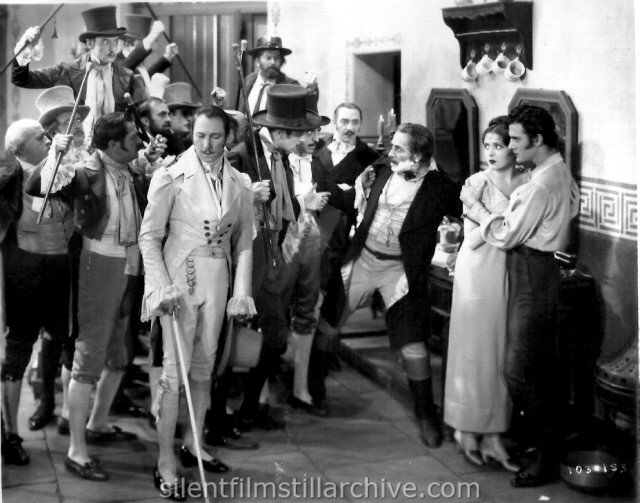 Armand Kaliz, Noah Beery, Billie Dove and Gilbert Roland in THE LOVE MART (1927)