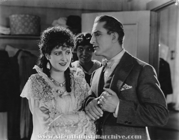 Billie Dove, Carolynne Snowden, and Francis X. Bushman in THE MARRIAGE CLAUSE (1926)