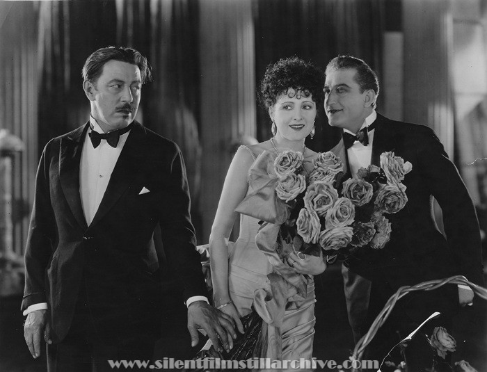 Warner Oland, Billie Dove, and Francis X. Bushman in THE MARRIAGE CLAUSE (1926)
