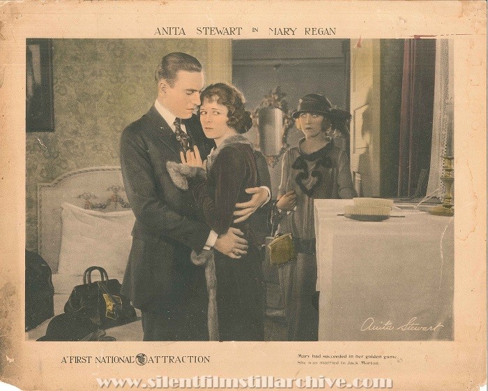 Lobby card for MARY REGAN (1919) with Carl Miller and Anita Stewart