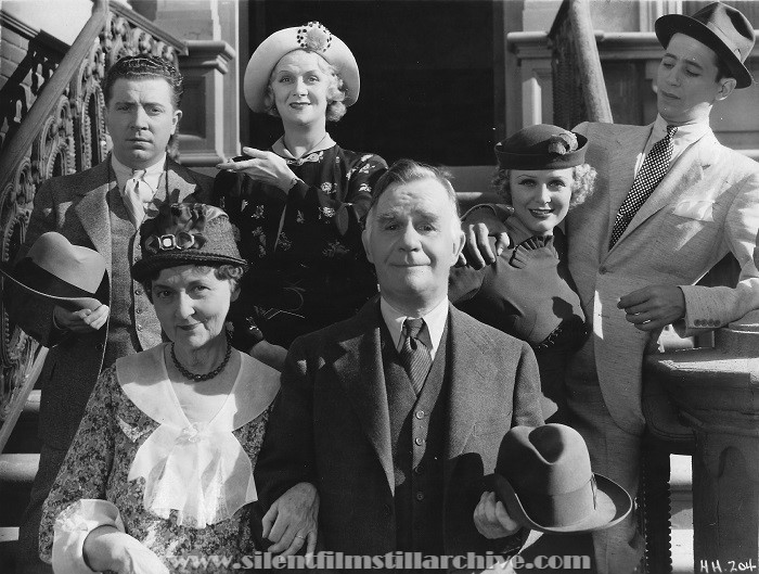 MAYBE IT'S LOVE (1935) with Frank McHugh, Ruth Donnelly, Gloria Stuart, Ross Alexander, Helen Lowell, and Henry Travers