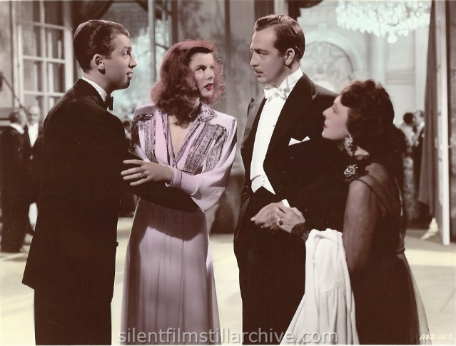 James Stewart, Katharine Hepburn, John Howard and Mary Nash in THE PHILADELPHIA STORY (1940)