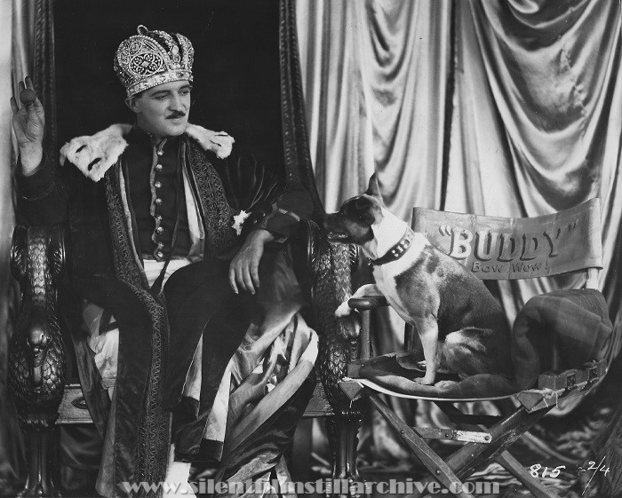 Raymond Griffith and Buddy the dog in A REGULAR FELLOW (1925) aka HE'S A PRINCE!