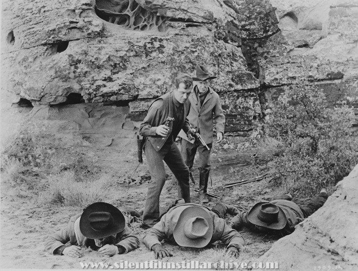 John Payne and Andy Clyde in THE ROAD TO DENVER (1955)