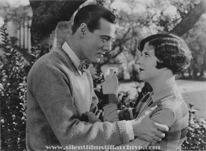 Leslie Fenton and May McAvoy in THE ROAD TO GLORY (1926)
