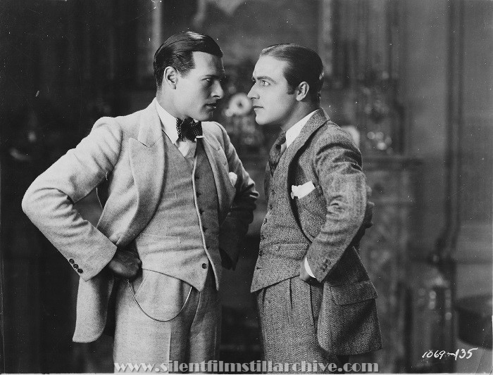Richard Arlen and James Hall in ROLLED STOCKINGS (1927).
