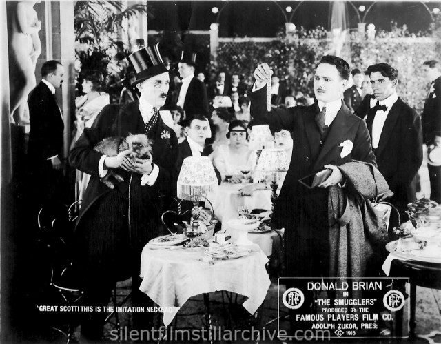 Cyril Chadwick and Donald Brian in THE SMUGGLERS (1916)