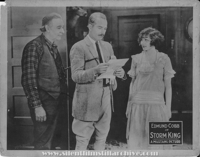 Lobby card for THE STORM KING (1925) with Edmund Cobb