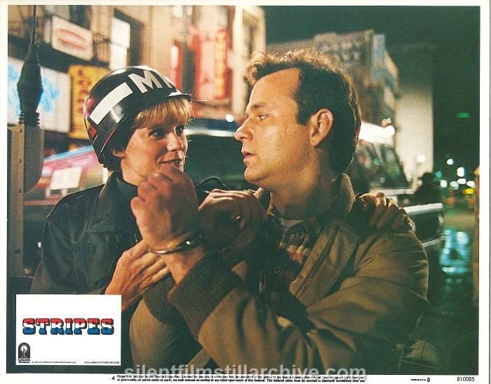P.J. Soles and Bill Murray in STRIPES (1981). Lobby card.