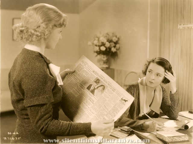 June Brewster and Colleen Moore in SUCCESS AT ANY PRICE (1934)