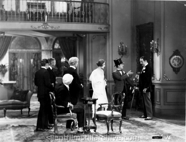 Vera Voronina, Raymond Griffith and William Powell in TIME TO LOVE(1927)