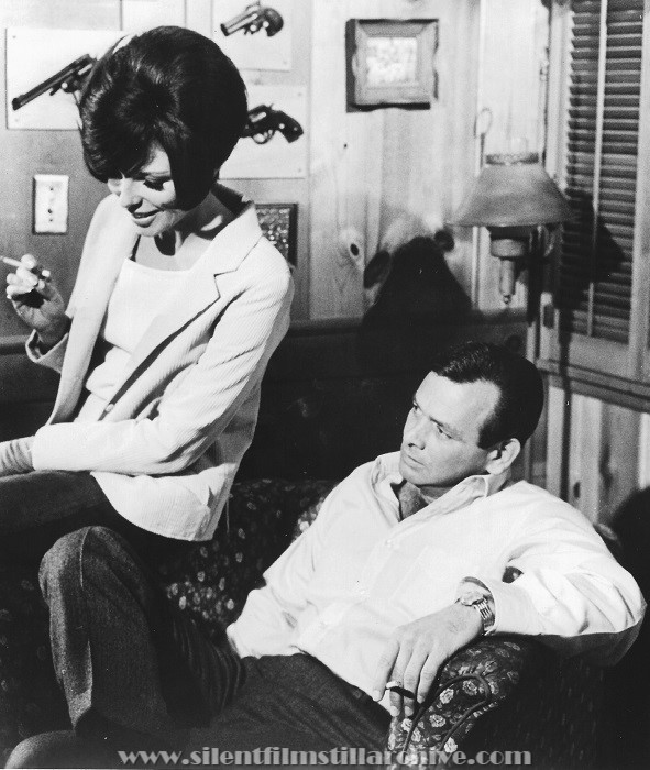 David Janssen and Stephanie Powers in WARNING SHOT (1967)