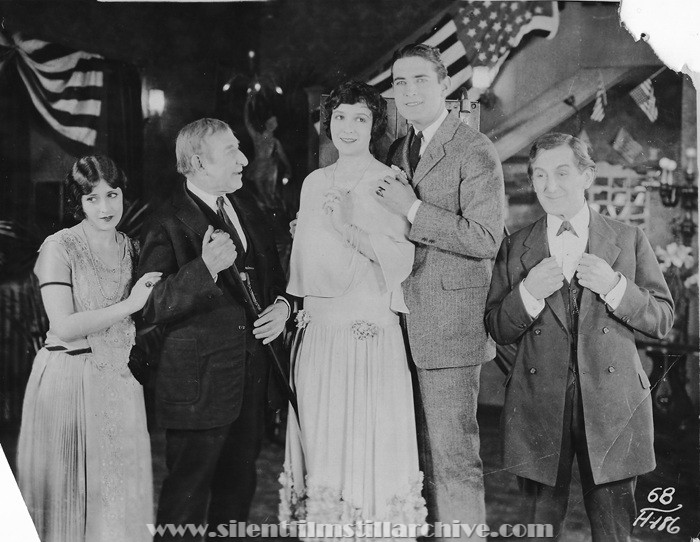 Virginia Brown Faire, Dore Davidson, Florence Vidor, Lloyd Hughes, and William V. Mong in WELCOME STRANGER (1924)