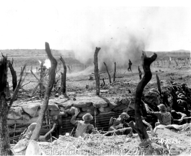 Battle scene from WINGS (1927)