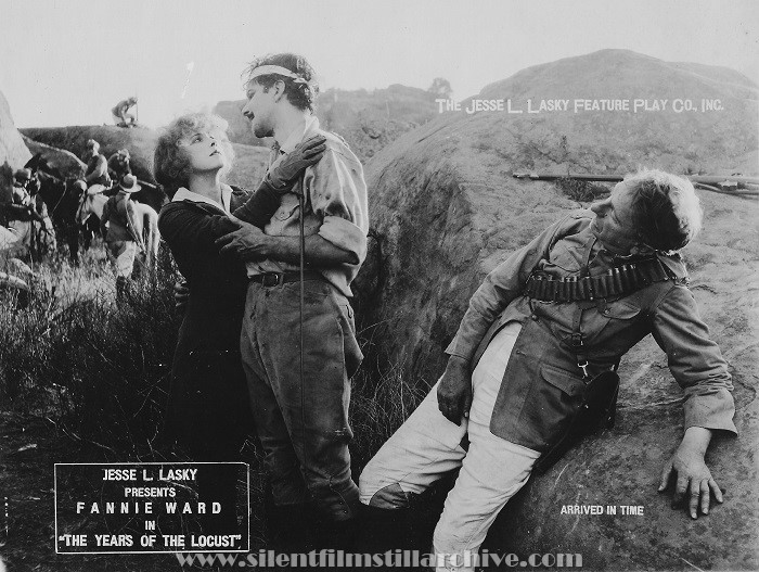 Fannie Ward, Jack Dean and Charles Ogle in THE YEARS OF THE LOCUST (1916).