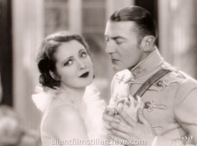 Billie Dove and Clive Brook in THE YELLOW LILY (1928)